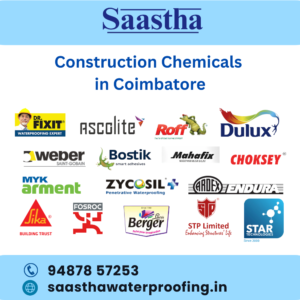 Construction Chemical in Coimbatore – Reliable Solutions by Saastha Water Proofing